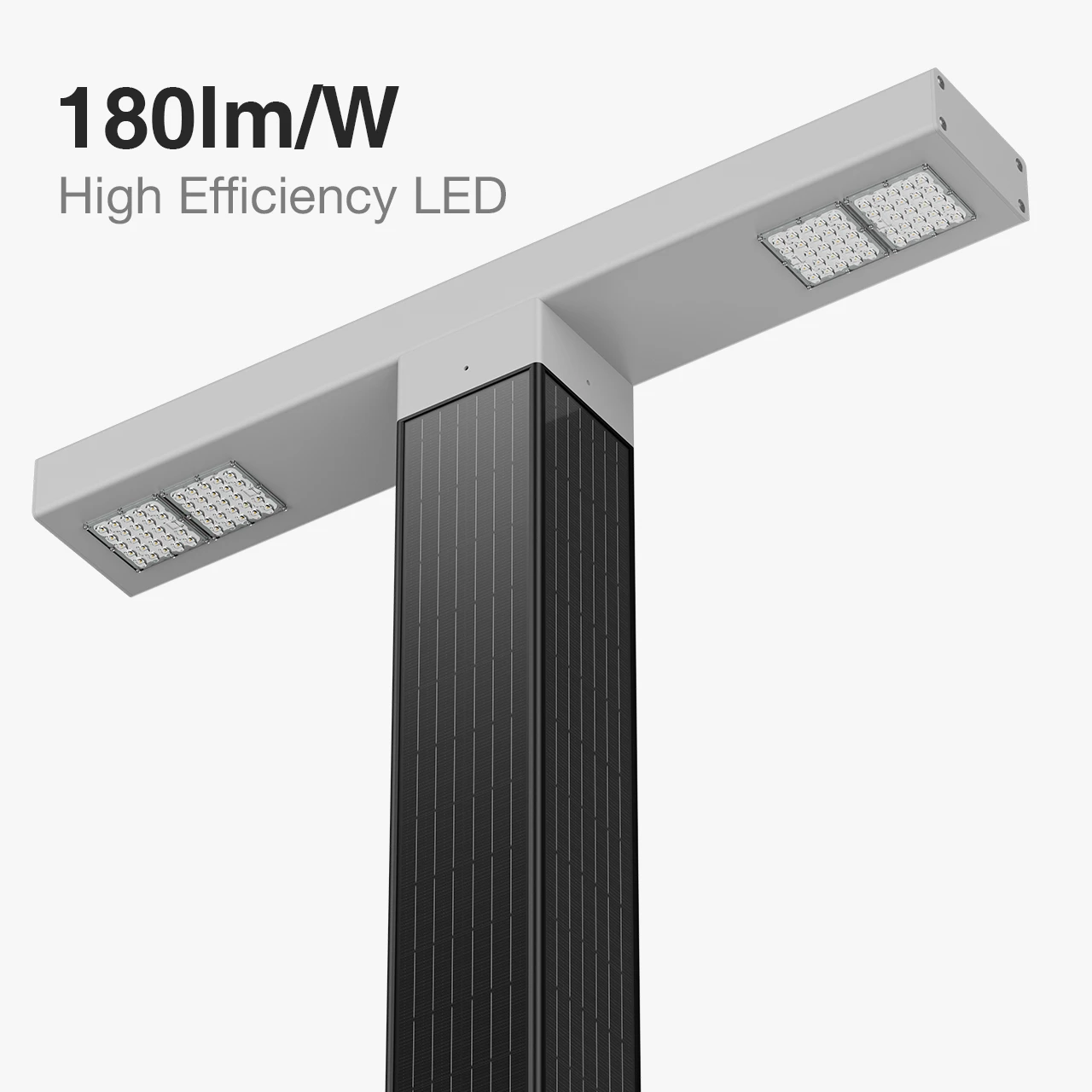 vertical solar street light for intelligent transport systems